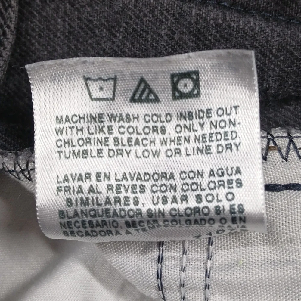 Lee Regular Fit Jeans Men's‎ 36x29 Black/Gray Denim Made in Mexico USA Fabric